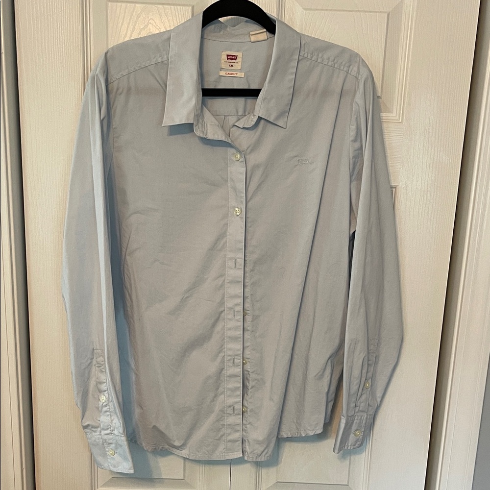 Levi's Sky Blue Casual Button Down Shirt